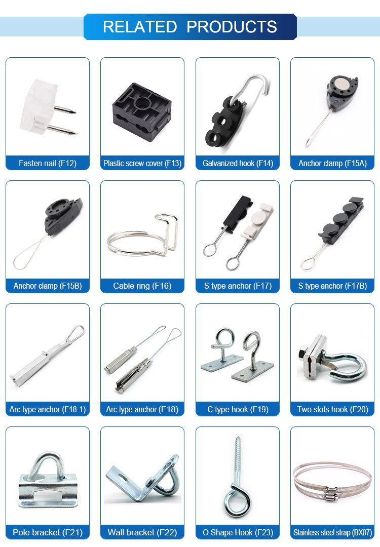Plastic Tensioners for Cable with Galvanized Hook Drop Wire Clamp
