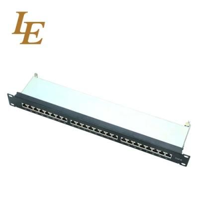 FTP 24 Port Krone IDC CAT6A Patch Panel with Cable Management