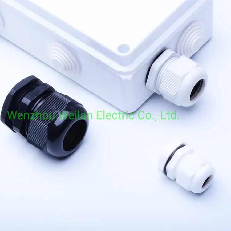 Junction Box Waterproof Plastic Nylon Pg Size 7 9 11 13.5 16 21 29 36 Plastic Cable Gland