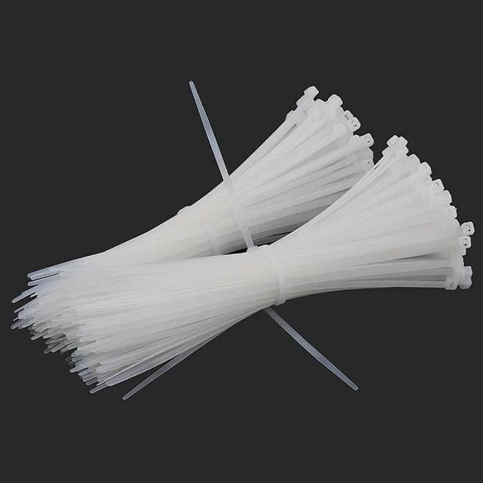 100 PCS Zip Fasten Wire Wrap ABS Plastic Cable Ties