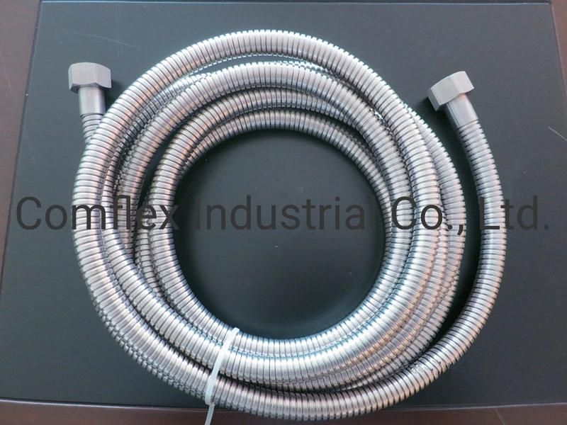 Good Sealing Stripwound Metal Interlock Conduit, Ss 304 PVC Coated Shower Hose%