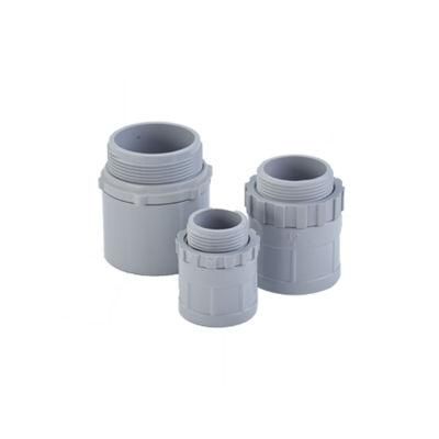 High Quality Halogen Grey Electrical Male Screwed Adapter Pipe Connector
