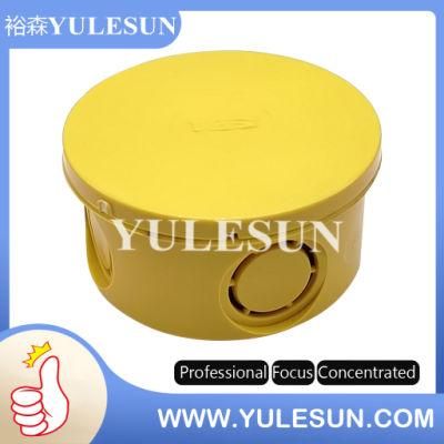 PVC Yellow Conduit Fitting Round Box