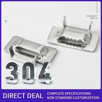 304 Stainless Steel Banding Buckle L-Buckle Screw Buckle Cable Ties Tool Tightener Packing Ratchet Buckle Metal Buckle