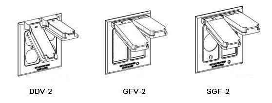 Two Gang Weatherproof Box Device Cover