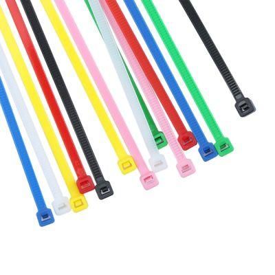 Factory Price Black Cable Ties Straps Buckle Plastic Zip Tie with RoHS