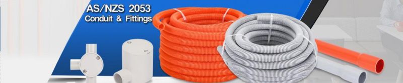 2 Inch Grey PVC HD Solar Flexible Electrical Corrugated Conduit