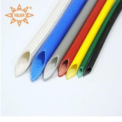 Silicone Fiberglass Sleeves Silicone Rubber Outside Fiberglass Braided