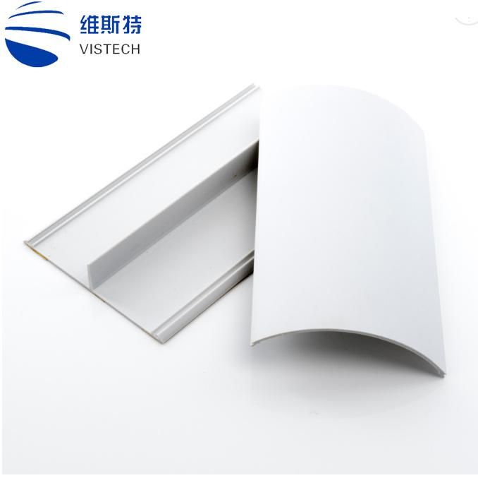 Electrical White PVC Semi-Circle Arc Floor Cable Trunking Duct