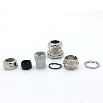 IP68 Pg Thread Metal Brass Through Type Cable Gland Type Pg7