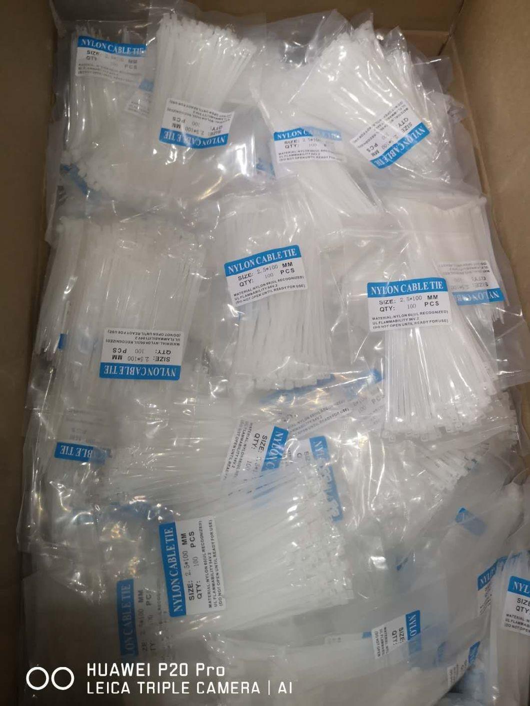 Plastic Cable Tie Self-Locking Nylon66 Cable Ties