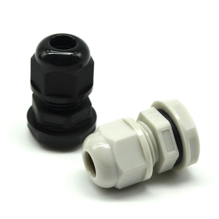 Nylon Cable Waterproof Meteric Thread Gland with RoHS Low Price Pg11