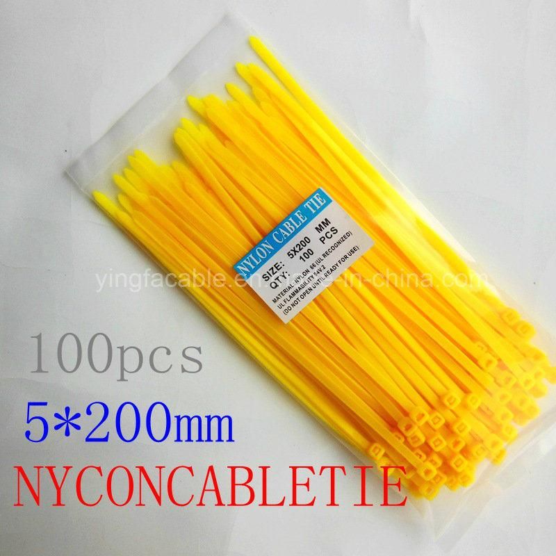 Self Locking Plastic Nylon Cable Ties with Steel Ball