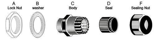 Pg Series Plastic PVC PA Nylon Cable Gland