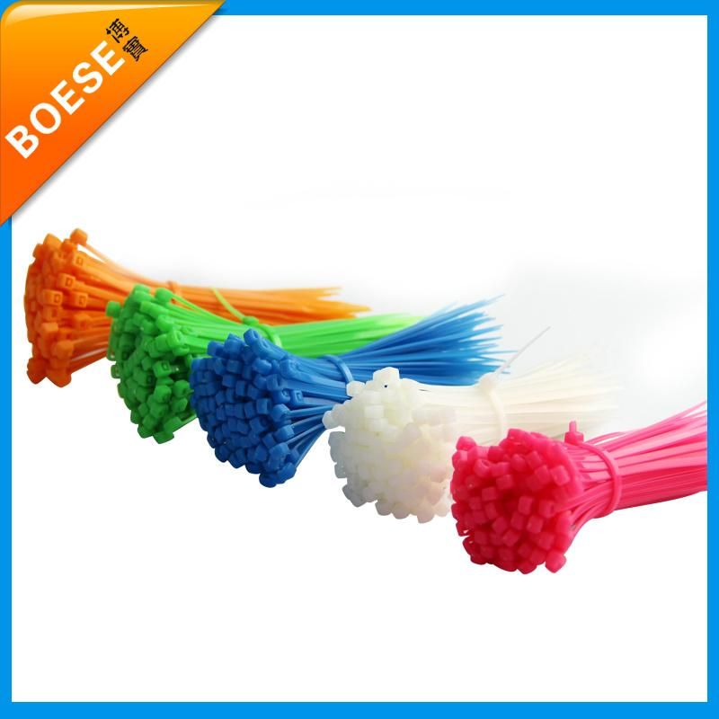 Colourful Self-Locking Nylon Cable Tie 3.6X150mm Plastic Ties with RoHS CE