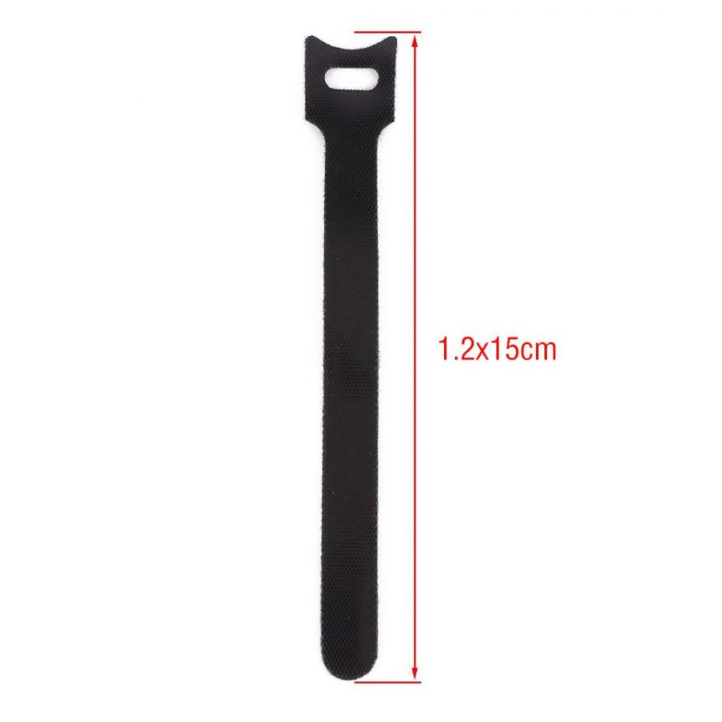 100 PCS Reusable Adjustable Black Nylon Cable Tie with 15cm