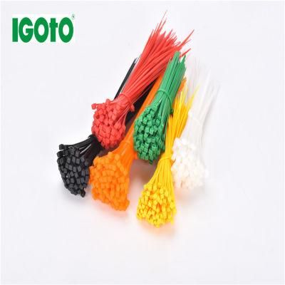 Self-Locking Plastic Nylon Cable Tie 100 Pieces Black 4X200 Zip Tie Fastening Ring Industrial Cable Ties