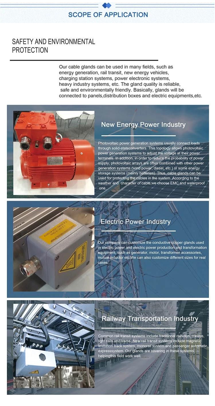 Electrical Cable Gland Sizes EMC Cable Gland