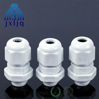 Plastic /Nylon Cable Gland Pg7 -Pg63 RoHS White Grey