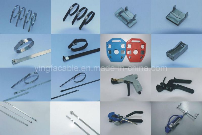 AISI304 Colored Stainless Steel Ratcheting Cable Ties