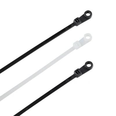 Black 100% Nylon 66 Screw Mount Cable Ties