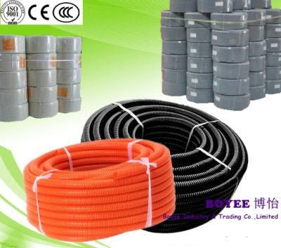 PVC Gray Electrical Wire Flexible Pipe Conduits