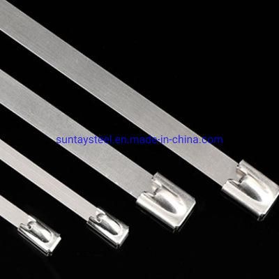 Metal Cable Tie Stainless Steel Cable Tie Marine Cable Tie with Iron Wire Fixing Buckle Photovoltaic Power Tie