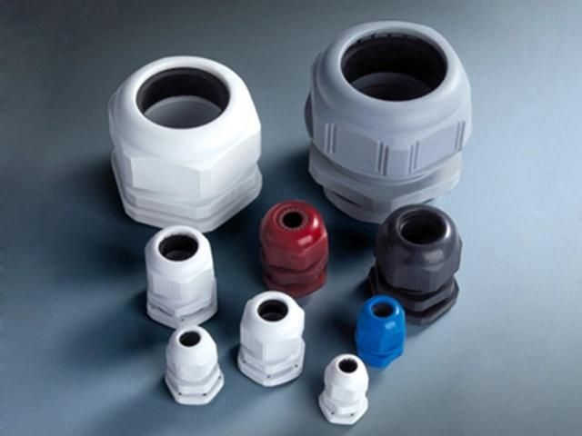 Plastic IP68 M Type Nylon Cable Gland Connector with Washer Rubber M25