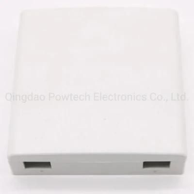 Indoor Two Ports Plastic FTTH Terminal Box with High Quality