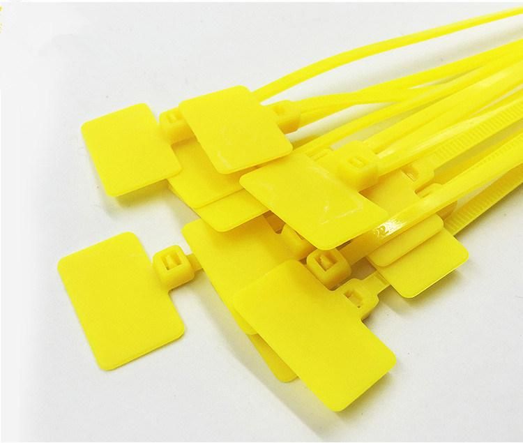 Wraps Nylon Write on Label Tag Security Plastic Seal Cable Tie with Label Strap Marker Nylon PA66