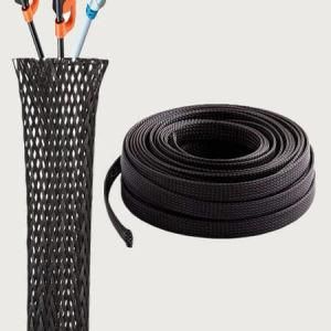 Expandable Braided Sleeve Productor Pet&PA Fibre with Permanent Hot Resistance for Wires