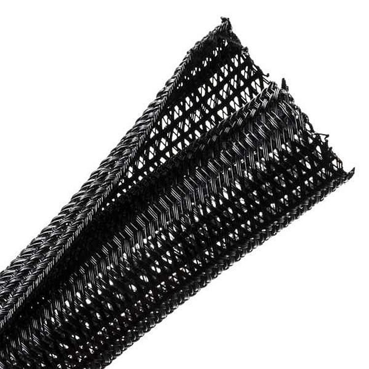 Semi Rigid Wrappable Split Braided Sleeving for Cable Management