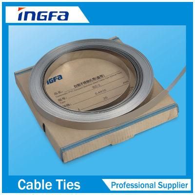 304 Stainless Steel Band Strapping for Telecom Poles, Outdoor Signs