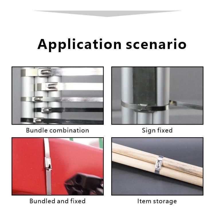 Stainless Cable Ties Stainless Steel Cable Ties with Coated Ball Lock Free Sample