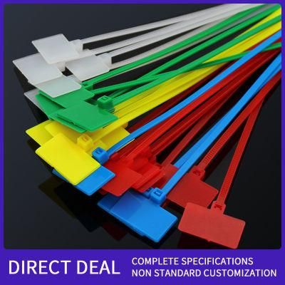 High Quality Nylon 66 Plastic Cable Tie Wire Strap Zip Label Tie Marker Tag Self-Locking Colourful Cable Ties