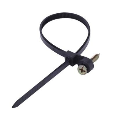 Black Nylon Wire Screw Mount Cable Ties