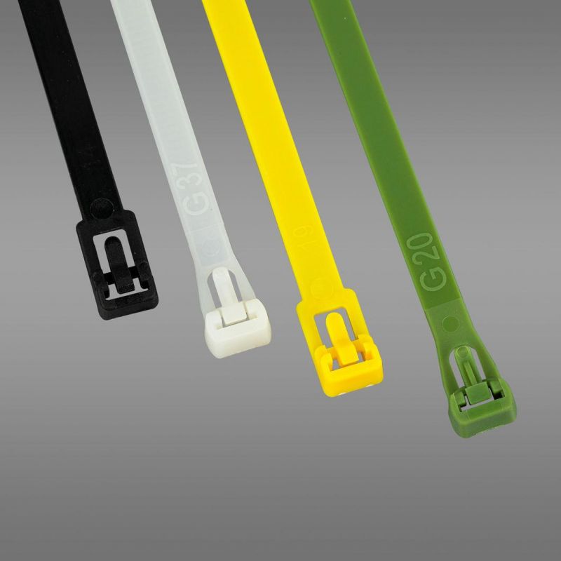 Nylon 66 PA66 Plastic Wire Straps Releasable Nylon Cable Tie