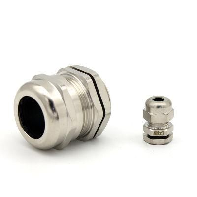 Pg7 IP68 Metric Pg Metal Brass Cable Glands Nickel-Plated Waterproof Glands M100