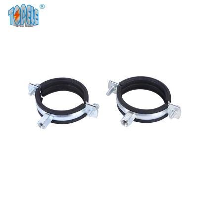 Carbon Steel Galvanized R Type P Clips Pipe Clamp with EPDM Rubber Lined