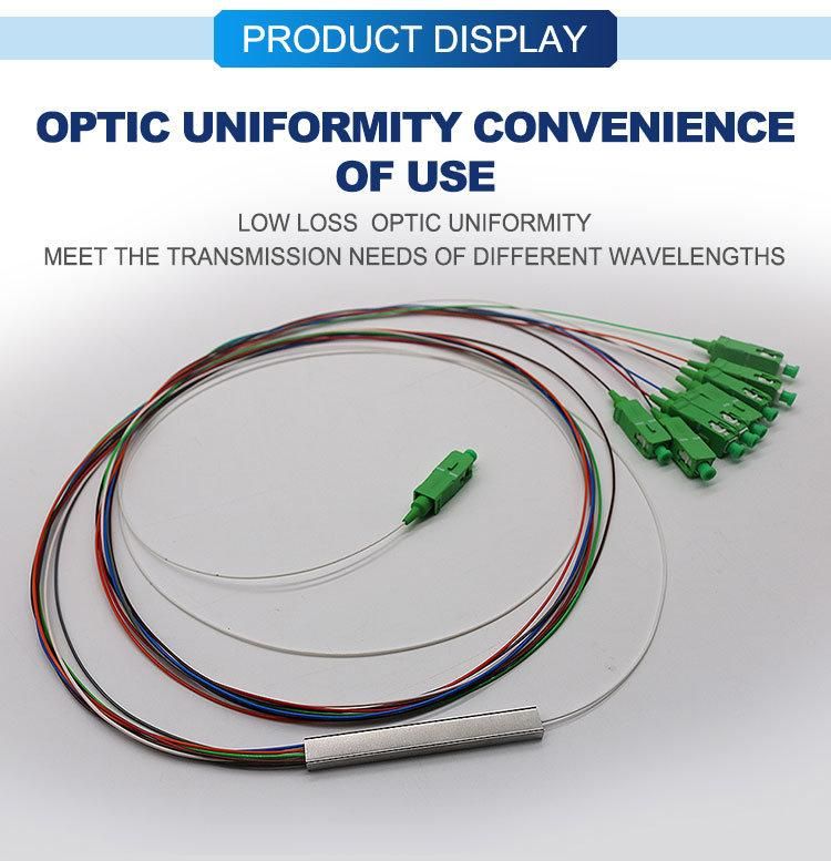 Chinese OEM 1*8 Optical Fiber PLC Splitters