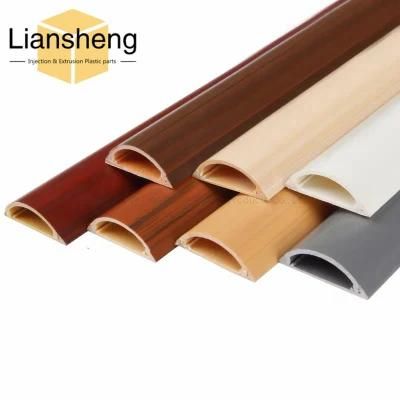 All Types Plastic Trunking Sizes for Electrical Cable System PVC Cable Trunking Profile