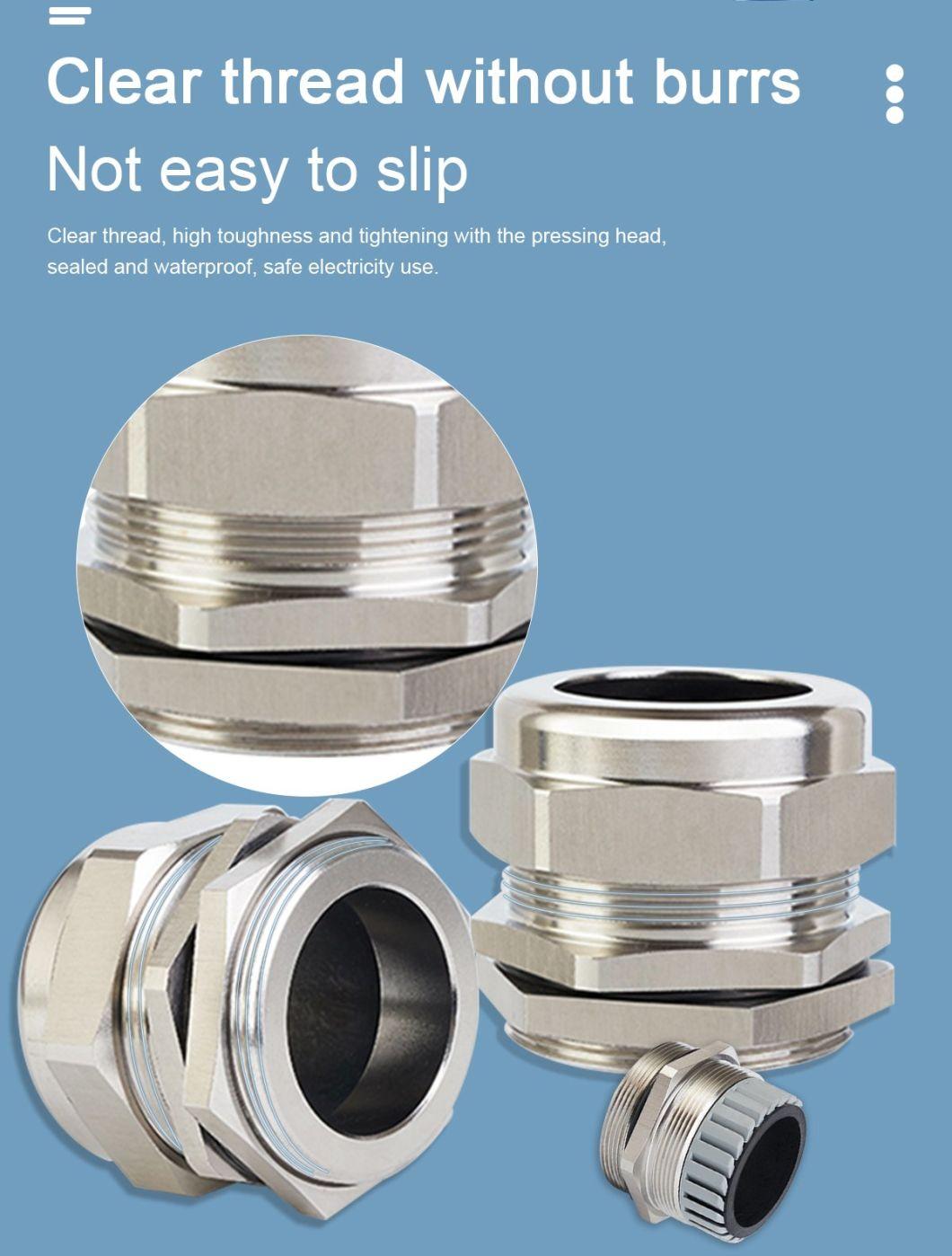 Pg/M Thread Stainless Steel Explosion Proof IP68 Cable Gland