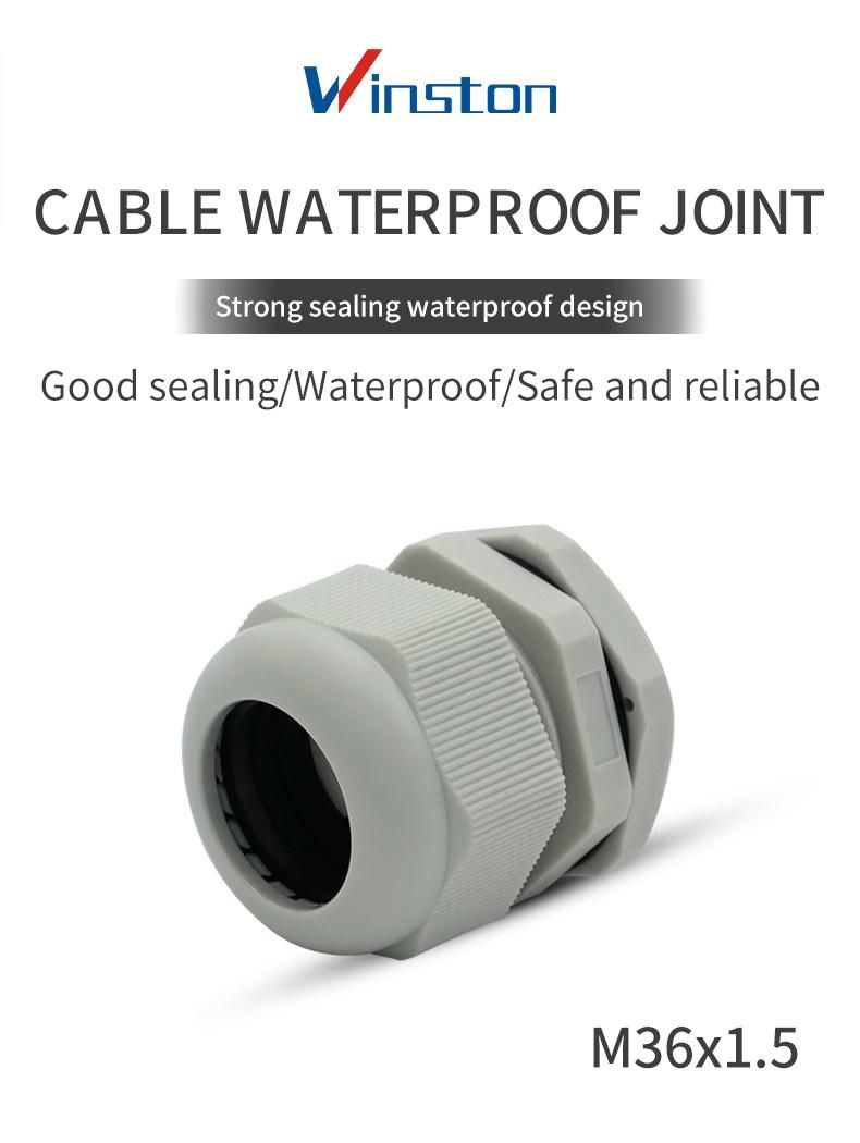 M12 M20 M25 M36 Waterproof Connectors Plastic Nylon Cable Gland