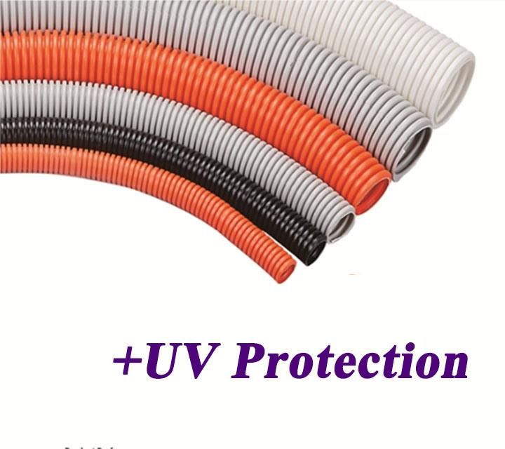PVC Flexible Conduit Solar Corrugated PVC Pipe 25mm