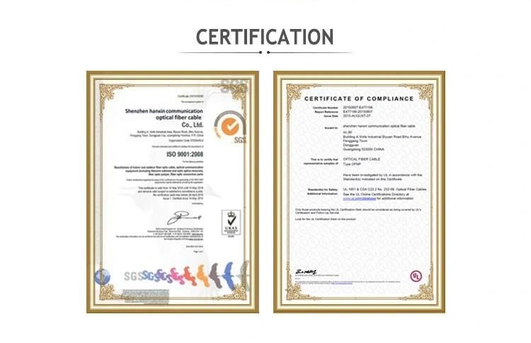 Hanxin 19 years optical fibre ODM factory supply multi strand loose tube GYTS fiber channel cable