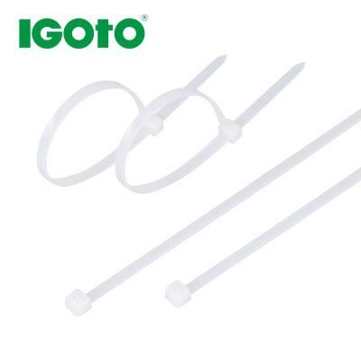 Supplier RoHS 36 40 Inch UV White Colour PA66 Nylon66 Material Plastic Cable Wraps Zip Clamp Tie