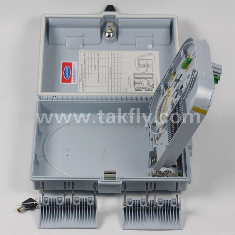 Unloaded IP65 16 Port ABS Outdoor FTTH Terminal Box