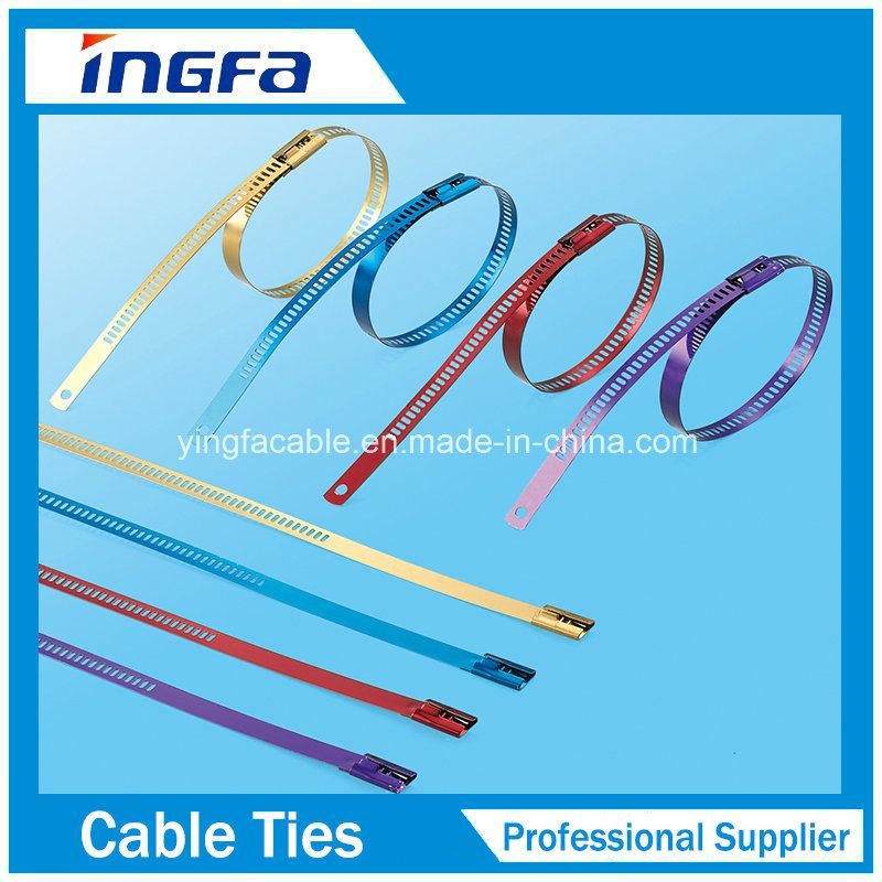 7*450mm Naked Stainless Steel Ladder Cable Tie Free Samples