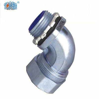 45 Angle Liquid Tight Flexible Duct Conduit Connector