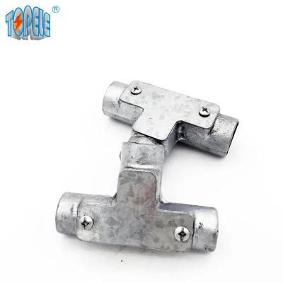 Malleable Three Way Channel Inspection Tee Junction Box